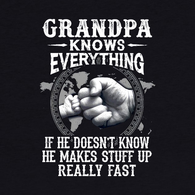 Grandpa Knows Everything If He Doesn't Know Father's Day by Benko Clarence